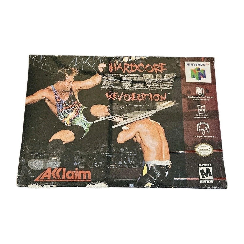 Acclaim ECW Hardcore Revolution (Nintendo 64, 2000) Game Sealed In Original Box